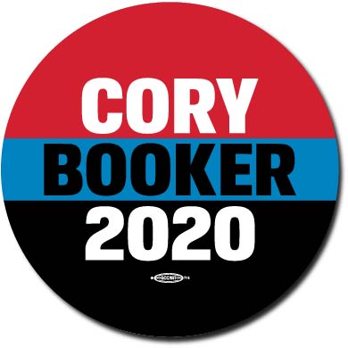Cory Booker for President 2020 Blue Campaign Button 5-Pack