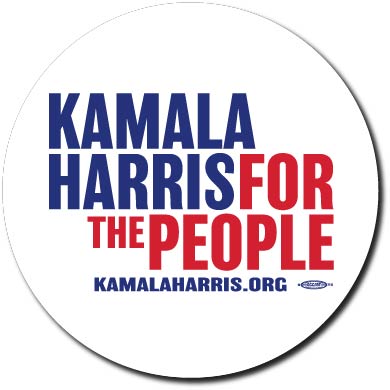 Kamala Harris for President 2020 White Campaign Button 5-Pack