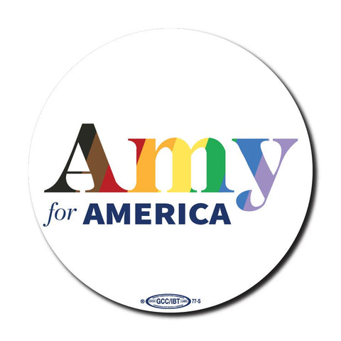 Amy Klobuchar for America 2020 Pride Campaign Button 5-Pack