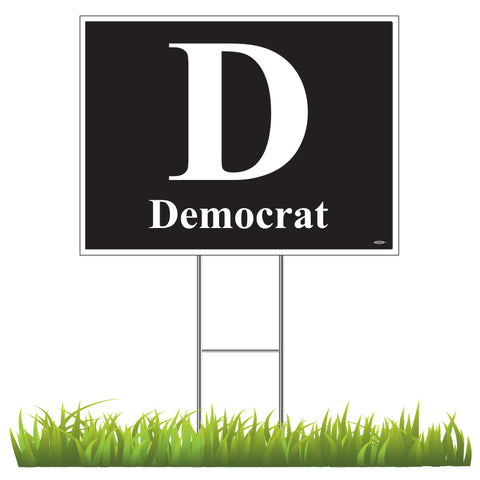 Democratic Yard Sign