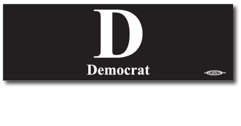 Democratic Bumper Sticker