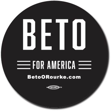 Beto for America Black Campaign Button 5-Pack