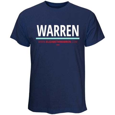 Elizabeth Warren for President 2020 Navy T-Shirt