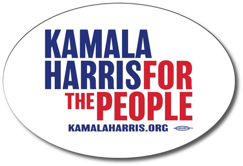 Kamala Harris for President 2020 White Oval Bumper Sticker