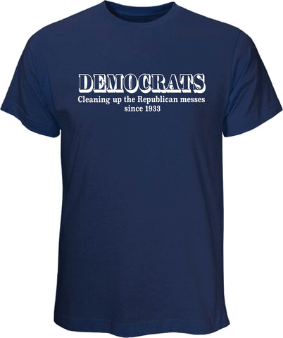 Democrats Cleaning Navy T Shirt