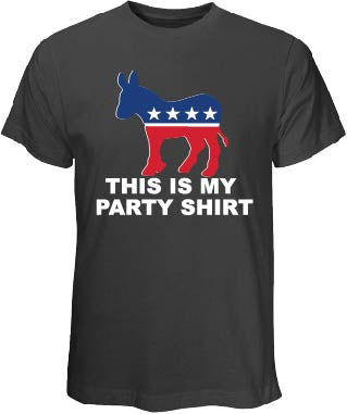 This Is My Party Gray T Shirt