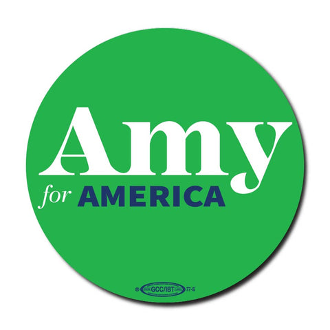 Amy Klobuchar for America 2020 Green Campaign Button 5-Pack