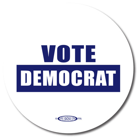 Vote Democrat Campaign Button