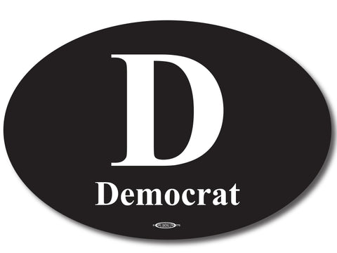 Democratic Oval Bumper Sticker