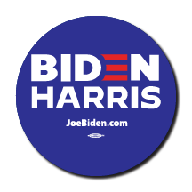 Biden Harris 2024 Blue Campaign Button