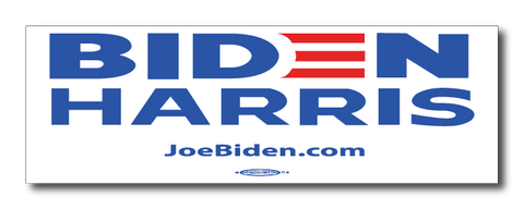 Biden Harris White Bumper Sticker